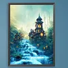 Quiet Night Trickle-Paint by Numbers Acrylic Painting 30*40CM