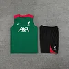 2024/2025 Liverpool Pre-match Training Green Jersey+Shorts  1:1 Thai Quality