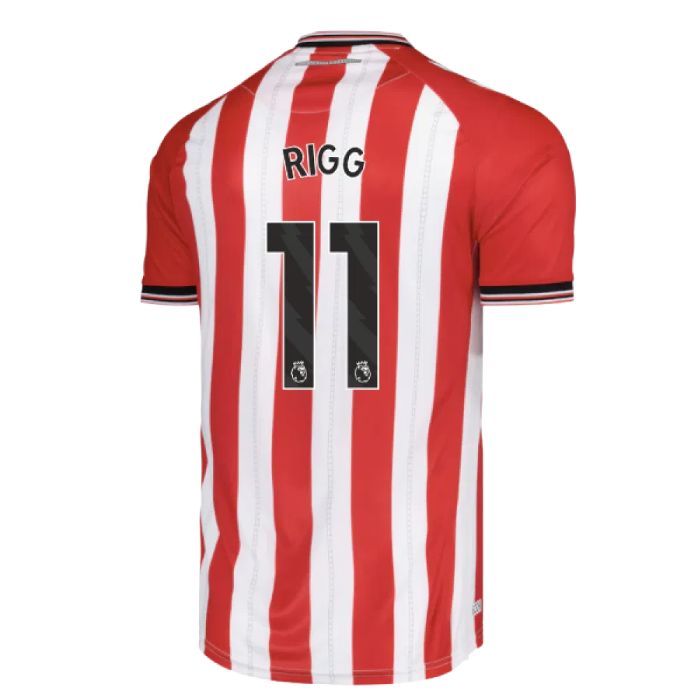 Jersey Riggs Sunderland Chris Rigg 11 Home Soccer Jersey 2025-2026