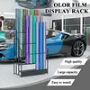 3 Tier Textile Fabric Display Rack Save Space Car Vinyl Wrap Holder for PVC Film