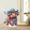 >SALE<Acrylic Special Shaped Needle Western Cattle 5D DIY Diamond Art Tabletop Decor