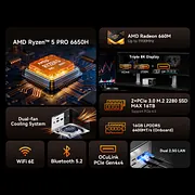 AMD Ryzen™ 5 PRO 6650H Mini PC--GMKtec M8