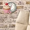 2Pcs Diamond Painting Ornament with Clock Function Hanging Clock Art Craft Decor