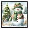 (Stamped/Counted) Christmas Snowman-11CT Cross Stitch 40*40cm