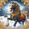 (Multi-Style)Christmas Horse-Partial Special Shaped Diamond Painting 40*40cm