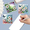 6Pcs Diamond Painting Daisies Greeting Card Set with Envelopes for Beginner Adult Holiday Gifts