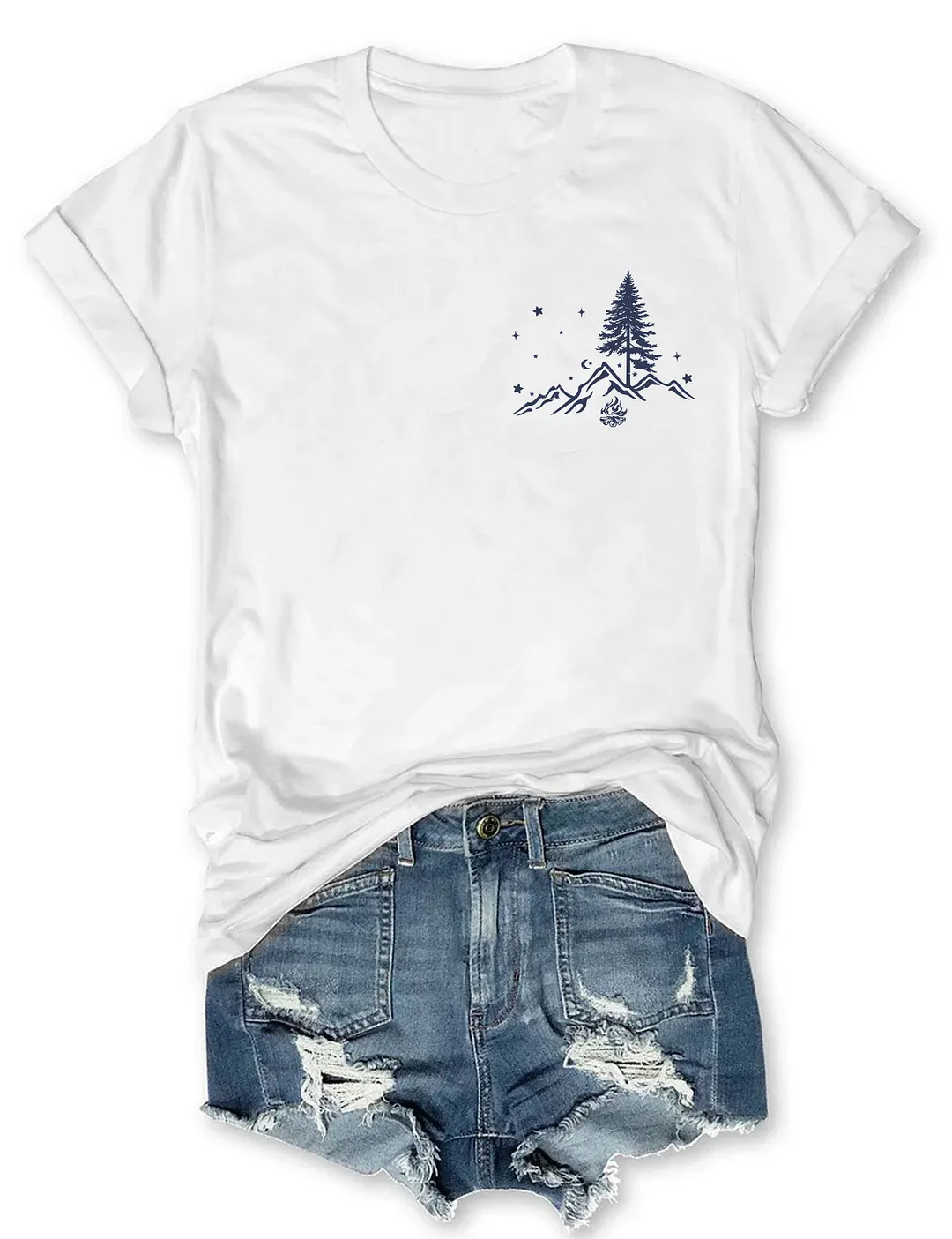 No City Lights Just Campfire Nights T-shirt