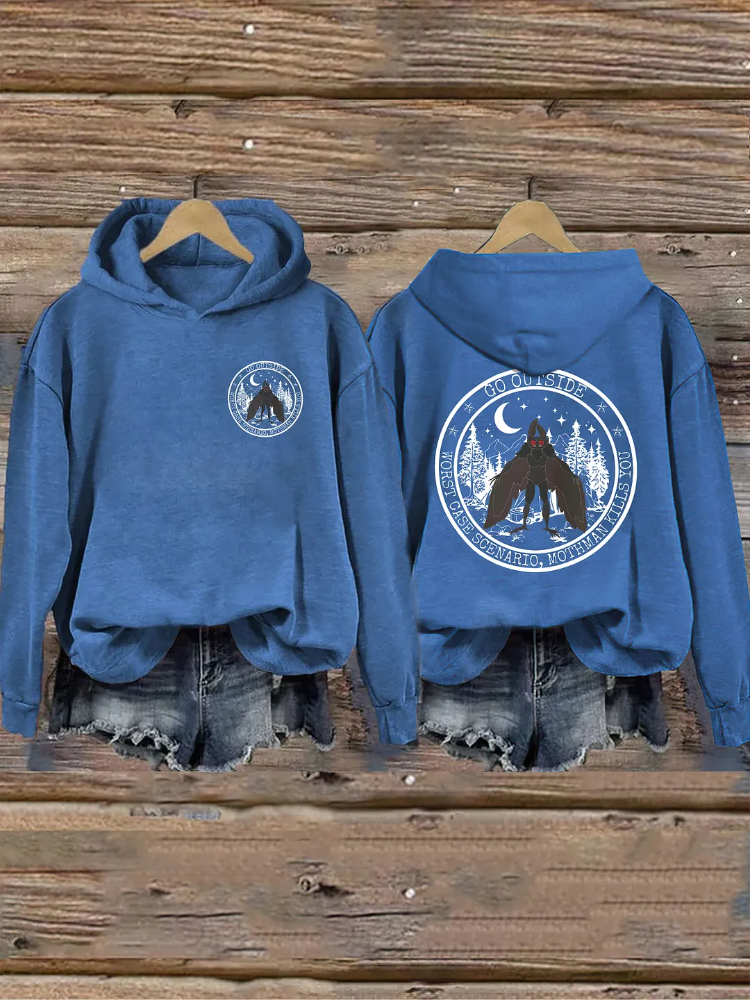 Go Outside Worst Case Scenario Mothman Hoodie 