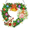 DIY Special Shaped Diamond Painting Wall Decor Wreath Hanging Kit(Love Snowman Cookie Man)