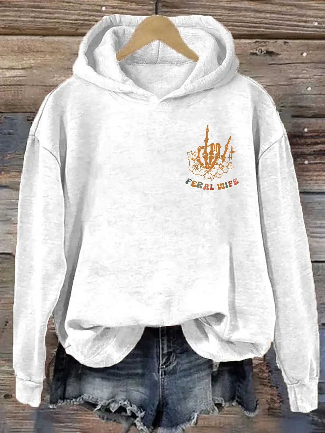 Somebody&rsquo;s Feral Wife Hoodie