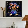 Luminous Flowers-Full Round Diamond Painting