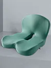 Memory Foam L-Shaped Integrated Seat Cushion with Lumbar Support Sitting Pillow