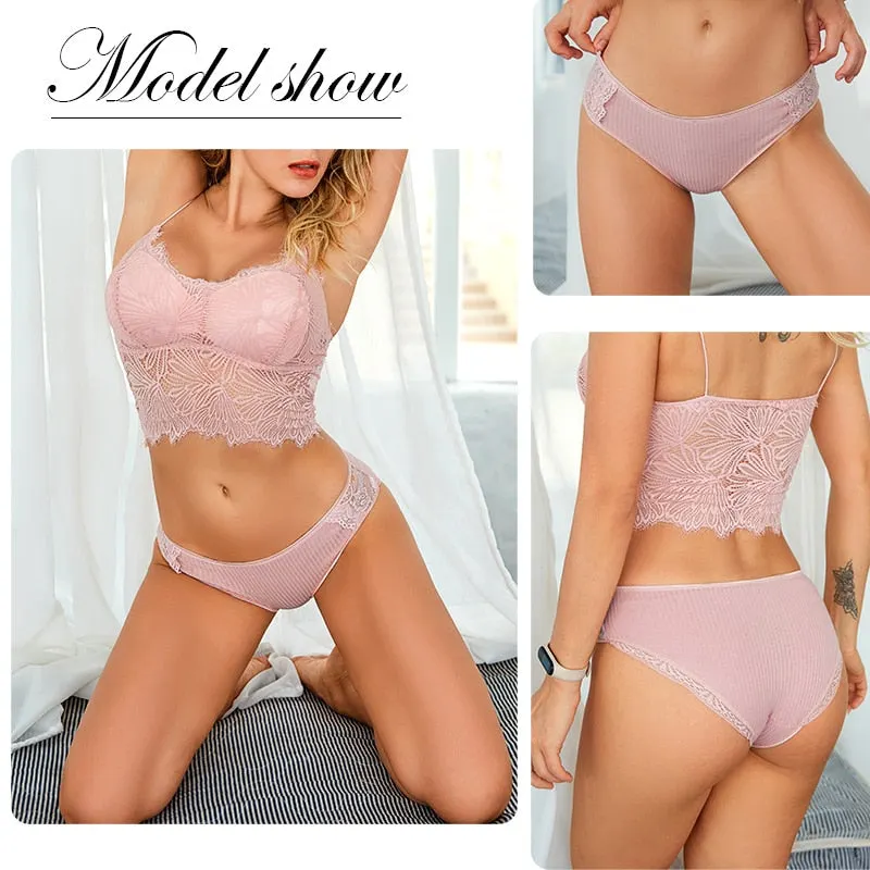 FINETOO Cotton Panty 3Pcs/lot Solid Women's Panties Comfort Underwear Skin-friendly Briefs Women Sexy Low-Rise Panty Intimates