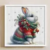 Winter Rabbit-18CT Stamped Cross Stitch 30*30cm/11.81*11.81in