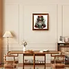 (US Local)Paint By Numbers Kit On Canvas DIY Oil Art Santa Claus Picture Home Decor40x40cm