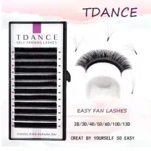 pornhint Pornhint TDANCE Easy Fan Lashes Faux Mink Eyelash Extension Fast Bloom Austomatic Flowering Self-Making Volume Soft Natural Makeup Beauty