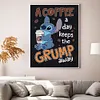 A Coffee A Day Keeps The Grump Away-11CT Stamped Cross Stitch 40*53cm