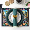 (42.5*29.5cm)Animal Diamond Painting Placemat Heat Resistant Diamond Art Table Mat(Butterfly)