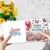 Diamond Painting Greeting Cards DIY Diamond Art Birthday Cards (Birthday 4pcs)