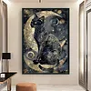 Black Cat Moon-11CT Counted Cross Stitch Kit(40x60cm)