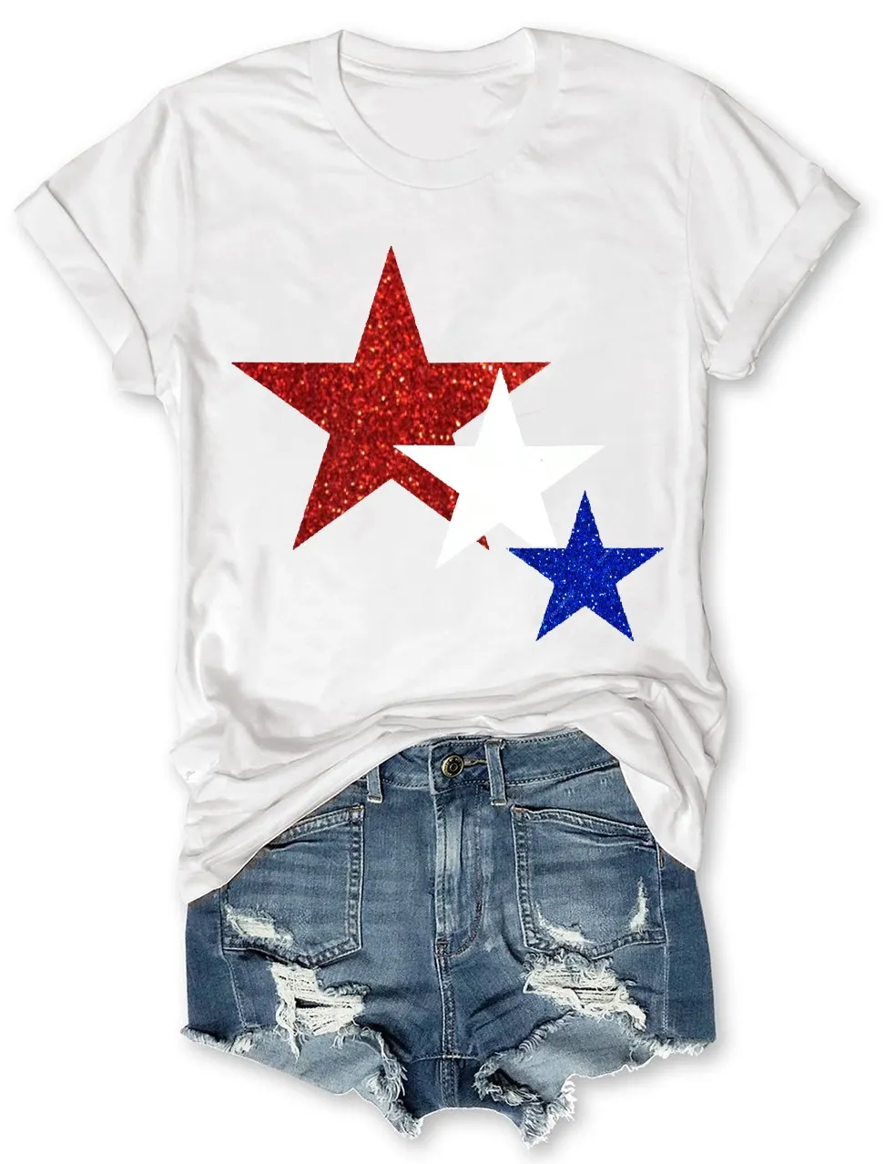 Glitter 4th of July T-Shirt