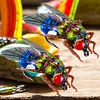 2Pcs Bionic Fly Fishing Bait Fly Fishing Hook Fly Swim Baits Fishing Accessories