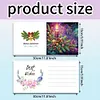 6PCS DIY Greeting Card Special shaped Diamond Painting Christmas Postcards