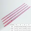 (US Local)4Pcs Watercolor Paint Brushes Long Handle Brushes for Artist Students (Pink)