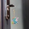 (US Local)PET Double Sided Special Shaped Easter Alphabet DIY Diamond Painting Keychain