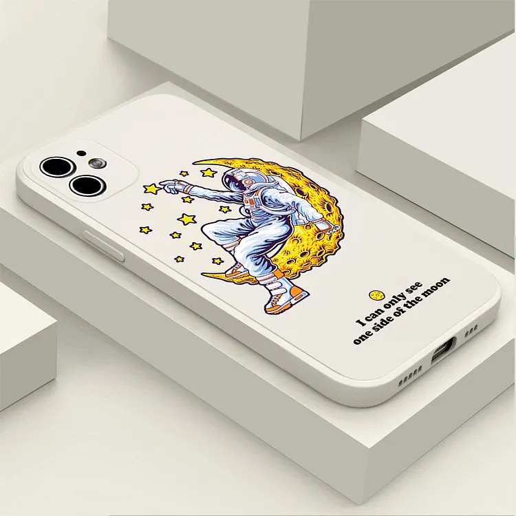 Cartoon Space Astronaut Star Phone Case For iPhone