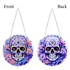 Diamond Painting Stained Glass Skull Pendant