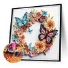 Butterfly Wreath-Special Shaped Diamond Painting Kit