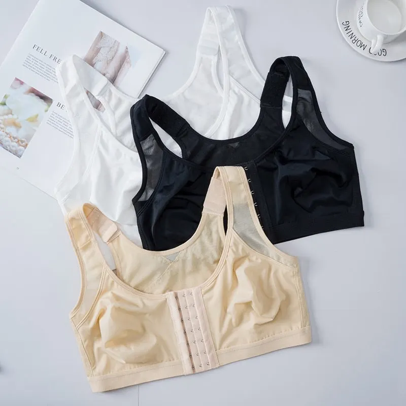 S-5XL Posture Corrector Lift Up Bra Women New Cross Back Bra Breathable Underwear Shockproof Sports Support Fitness Vest Bras