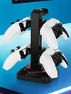 RGB Game Controller Holder Gaming Headphones Stand for Switch PS Xbox Gamepad