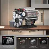 Mold King - Supercar V16 Engine | Set 10131BGT Supercar W16 Engine Electric Building Blocks Assembly Toy