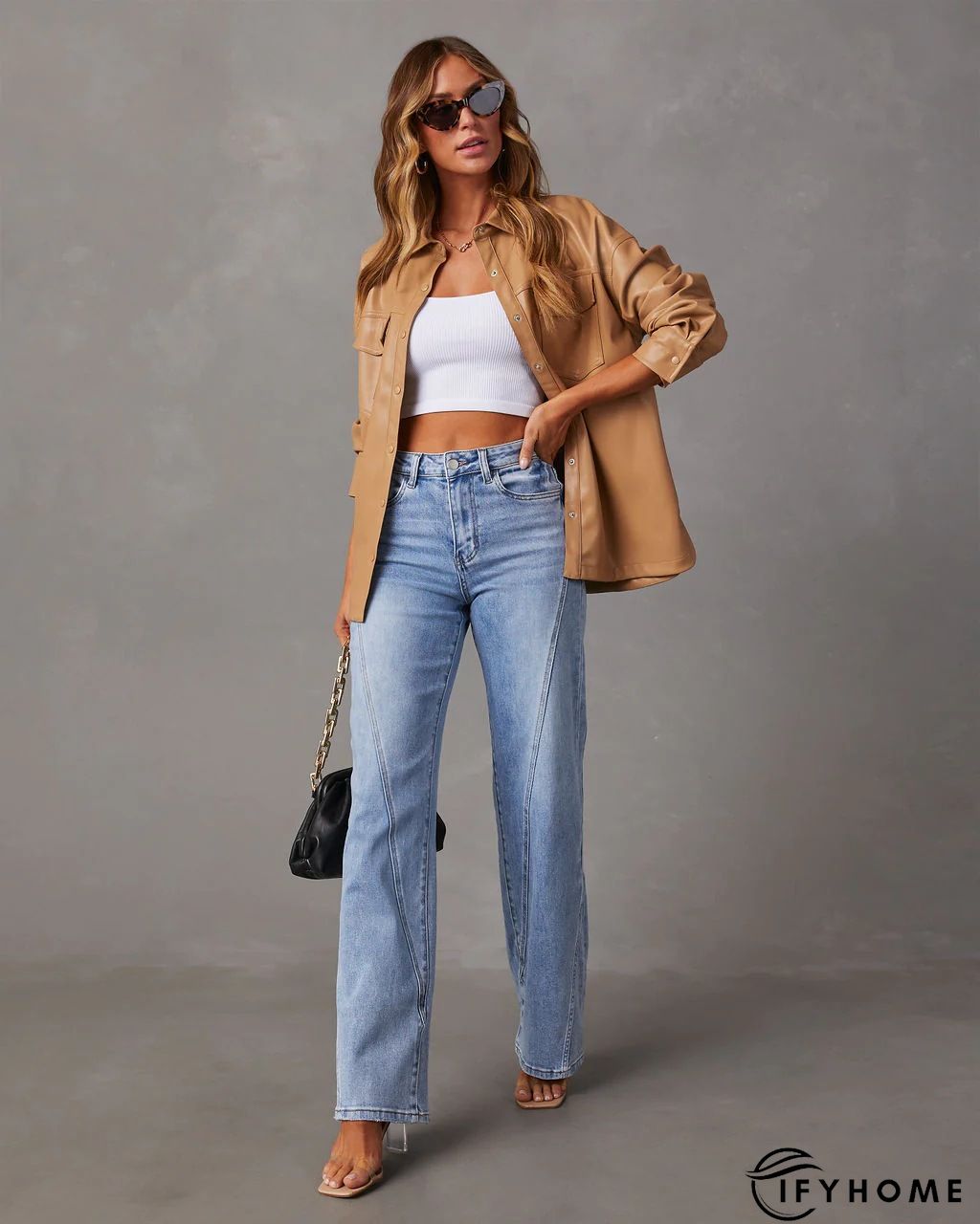 Denim Solid Casual Jeans | IFYHOME