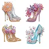 4Pcs Diamond Painting Butterfly Brooch for Wedding Party Gift