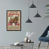 (Counted/Stamped) 11CT Christmas Trailer-Cross Stitch 40*55cm/15.75*21.65in