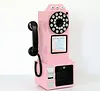 Decorative Telephones Model Retro Wall Mounted Phone Decoration Antique Vintage Rotary Dial Office Phone Ornament 