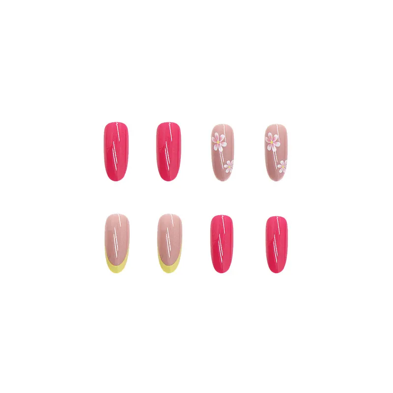 Churchf Churchf Clear New Wear Nail Nail Paste Nail Simple Floret False Nail Nail Piece Waterproof Removable