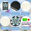 (US Local)Flower Special Shaped Diamond Painting Journal Notebook for Adults Students