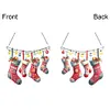 >SALE<Acrylic Christmas Stockings Diamond Painting Hanging Pendant for Home Decor