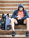Mesh Drawstring Backpack Drawstring Gym Bag Waterproof for School Beach Holidays