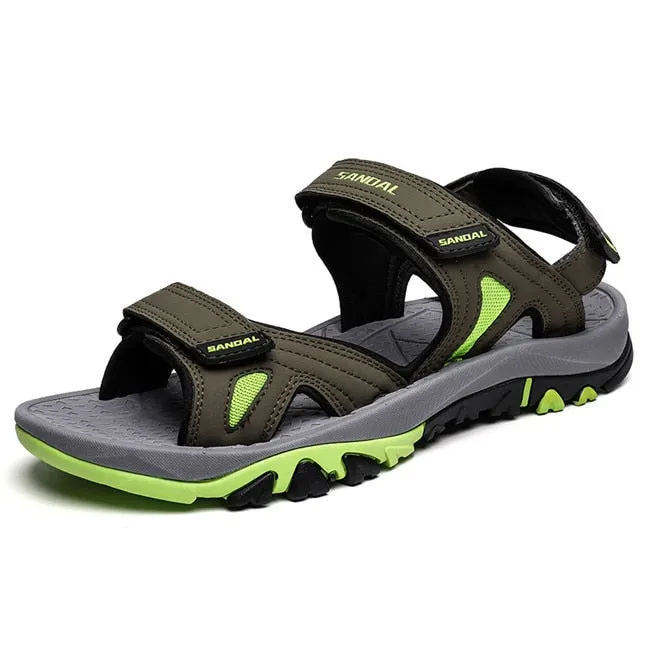 MIXIDELAI High Quality Summer Men Sandals Non-Slip Soft Comfortable Outdoor Men Shoes New Fashion Men Casual Shoes Size 39~46