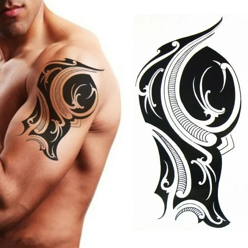 Compass Temporary Tattoo - Wind Rose Compass Rose Waterproof Mens Womens Kids