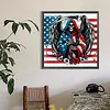 Diamond Painting -DIY Round Drill Independence Day Skull(40x40cm)