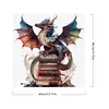 【Limited Stock Sale】Flying Dragon In Book-Paint by Numbers Acrylic Paintingg 40*40CM(Watercolor)