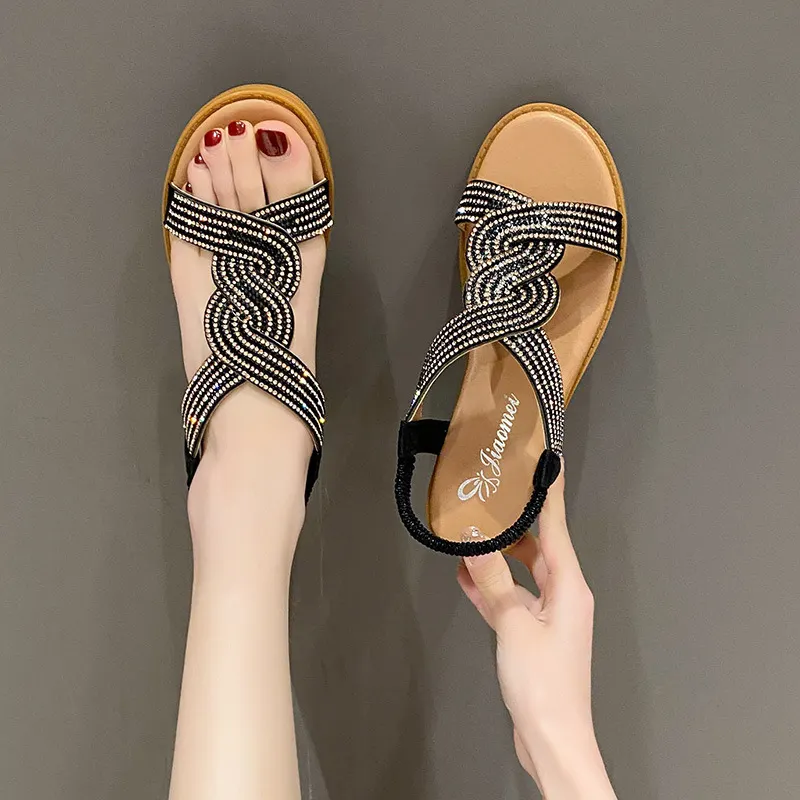 Uveng Uveng Women Trend New Summer Net Red Ins Students Fashion Appearance Outside With Skirt Fairy Roman Shoe Women