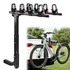 [US Local Warehouse] 4 Bike Rack Bicycle Carrier Racks Hitch Mount Double Foldable Rack for Cars Trucks SUVs and Minivans with a 2 Inch Hitch Receiver