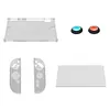 For Switch 2 Detachable Transparent Shell w/ Screen Protector & Thumb Grip Caps